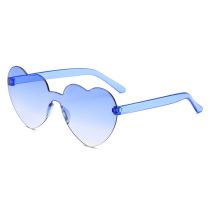 Fashion Gradient Blue Pc Love Sunglasses
