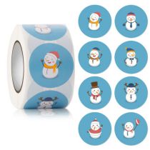 Fashion 9# Geometric Christmas Print Sealing Stickers (500 Stickers)