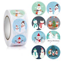 Fashion 3# Geometric Christmas Print Sealing Stickers (500 Stickers)