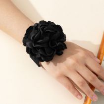 Fashion Bracelet Black Flocked Rose Bracelet