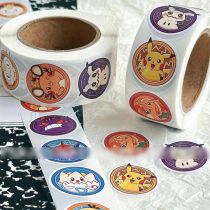 Fashion Popular Pokémon [1 Volume/500 Stickers] Paper Printed Pocket Material Dot Stickers