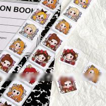 Fashion Disney Princess Roll Stickers [1 Roll/500 Stickers] Paper Printed Pocket Material Dot Stickers