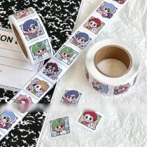 Fashion Digimon Stickers [1 Volume/500 Stickers] Paper Printed Pocket Material Dot Stickers