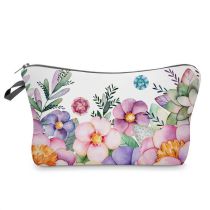 Fashion Color Polyester Printed Floral Storage Clutch