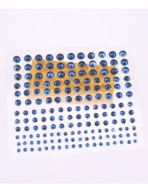Fashion 3456mm Pearl Symphony C Geometric Pearl Adhesive Free Nail Art Sticker
