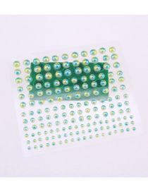 Fashion 3456mm Pearl Symphony D Geometric Pearl Adhesive Free Nail Art Sticker