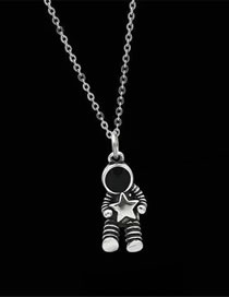 Fashion 2# Alloy Astronaut Necklace
