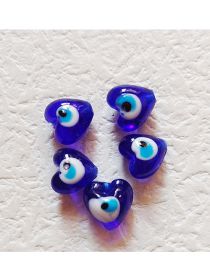 Fashion Blue Peach Heart 12mm 10 Pieces Love Glass Eye Accessories