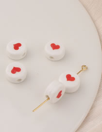 Fashion 2#10mm Love Heart (one) Heart Ceramic Bead Beading Accessories