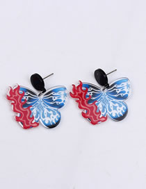 Fashion 4# Acrylic Butterfly Earrings