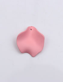 Fashion 10 Small Pink Petals Acrylic Geometric Petal Stud Earrings