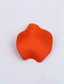 Fashion 10 Large Orange Petals Acrylic Geometric Petal Stud Earrings