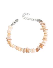 Fashion Off-white Irregular Shell Bracelet Gravel Beaded Bracelet