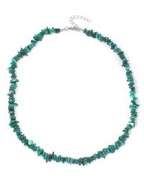 Fashion Green Irregular Shell Necklace Gravel Beaded Necklace