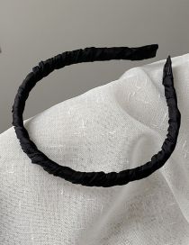 Fashion Black Fabric Wrap Thin Edge Headband