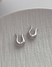 Fashion Silver Earrings Metal Drop Earrings