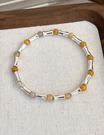 Fashion C Glazed Bamboo Beads Glass Bamboo Beaded Bracelet