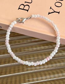 Fashion A Bright White Color Geometric Beaded Bracelet