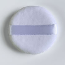 Fashion White White Ribbon Bare Goods 60*12 Crystal Velvet Round Sponge Air Cushion