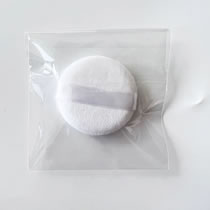 Fashion White Opp35*7 Crystal Velvet Round Sponge Air Cushion