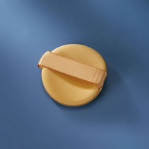 Fashion Yellow (naked) Geometric Round Sponge Makeup Air Cushion