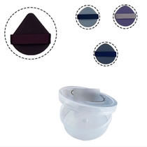 Fashion Deep Purple 2+light Purple 1+light Blue 1+dark Blue 1 Geometric Drop-shaped Sponge Makeup Air Cushion