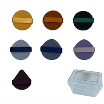 Fashion Deep Purple 3+ Six Colors Each 1 Geometric Drop-shaped Sponge Makeup Air Cushion
