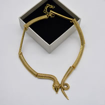 Fashion Gold Alloy Snake Collar