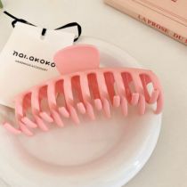 Fashion Grab Clip - Pink Acrylic Geometric Gripper