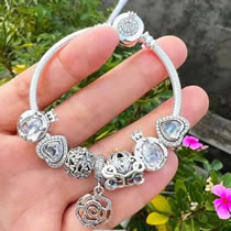 Fashion 26# Alloy Diamond Heart Pumpkin Car Multi-element Bracelet