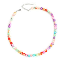 Fashion Multicolored Shell Beaded Necklace Multicolored Shell Beaded Necklace