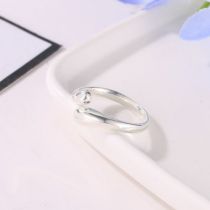Fashion Ring Silver Single Style K6105 Alloy Drop Ring