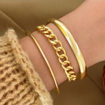 Fashion 15# Alloy Chain Bracelet Set
