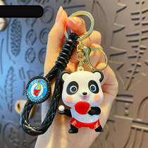 Fashion Guochao Sports Panda - Table Tennis Cartoon Panda Keychain