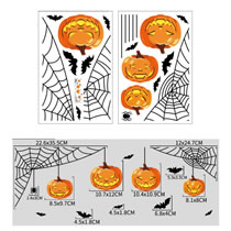Fashion Spider Pvc Halloween Spider Web Sticker