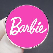 Fashion Barbie Barbie Girl Metal Geometric Alphabet Circle Brooch