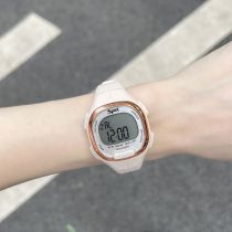 Fashion Khaki Plastic Geometric Electronic Watch (with Battery)