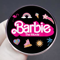 Fashion Barbie Alloy Barbie Round Brooch