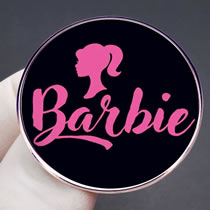 Broche Redondo Barbie De Aleación