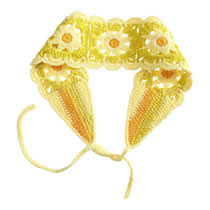 Fashion Sunflower Knitted Headband Yellow - 1pc Knitted Sunflower Headband