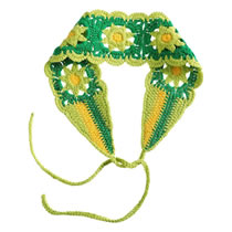 Fashion Sunflower Knitted Headband Green - 1pc Knitted Sunflower Headband