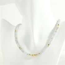 Fashion Hailanbao Semi-precious Beaded Geometric Necklace