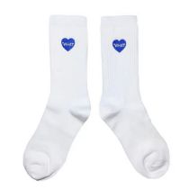 Fashion Blue Heart Cotton Heart Embroidered Socks