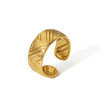 Fashion 6# Stainless Steel Geometric Split Ring