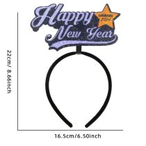 Fashion Happy New Year Star Style Non-woven Letter Headband