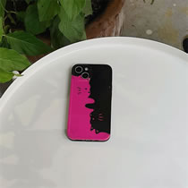 Fashion Pink Cat Silicone Printed Iphone Case
