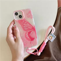 Fashion Shell + Lanyard Silicone Printed Iphone Case + Lanyard