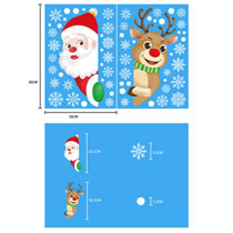 Fashion Colorful Christmas Stickers Xc008 Christmas Window Stickers