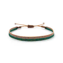 Fashion 5# Patterned Woven Web Bracelet