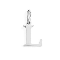 Fashion L-stainless Steel Color Stainless Steel 26 Letters Diy Pendant